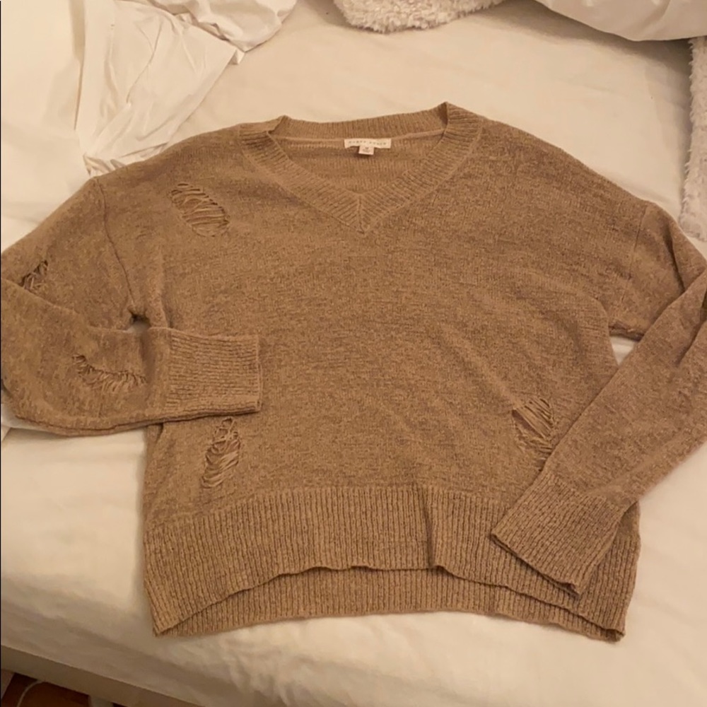Honey Punch distressed sweater (NEVER WORN!)